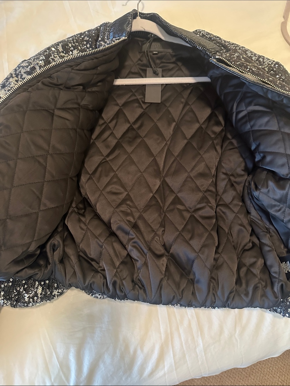 Sequin blanc nyc puffer jacket size small - Picture 9 of 9